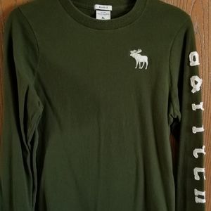 Olive green long sleeve aberbercrombie t-shirt